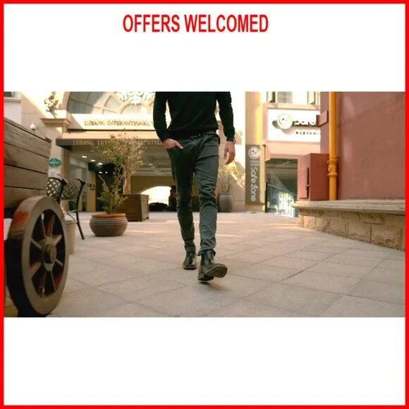 Men's Western Ankle Boots Slip On Chelsea Casual Dress Shoes